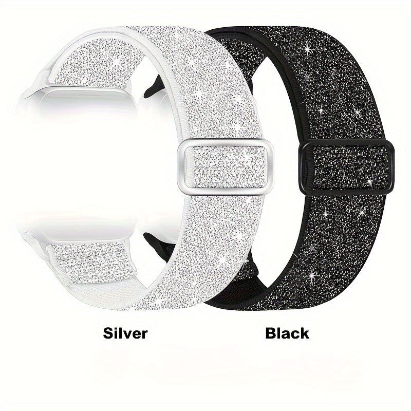2pcs Nylon Bands Compatible With IWatch Bands 38mm 40mm 41mm 42mm 44mm 45mm 49mm For Women, Adjustable Braided Sport Bands For IWatch Series 9/8/7/6/SE/5/4/3/2/1 Beauty World Shop