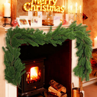 1.8/2M Artificial Christmas Wreath Norfolk Garland 2025 Christmas Decoration Artificial Plant Home Decor Room Decor Thanksgiving