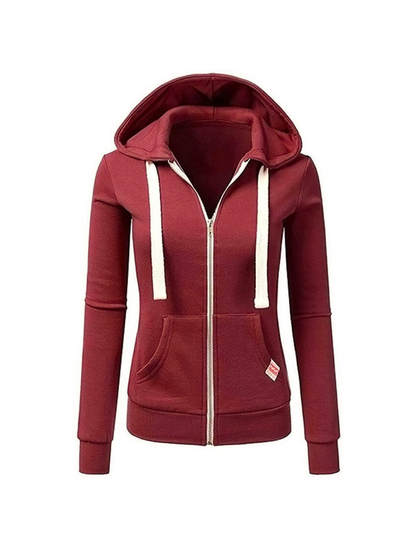 Women'S 2025 New Waist-Cinching Zipper Hooded Sweatshirt - Slim Fit Full-Zip Cycling Sport Style Cardigan, Full-Length Zipper Front, Warm Winter Pullover for Gym, Casual & Outdoor Activities, Adjustable Waist, Solid Color Ath Beauty World Shop