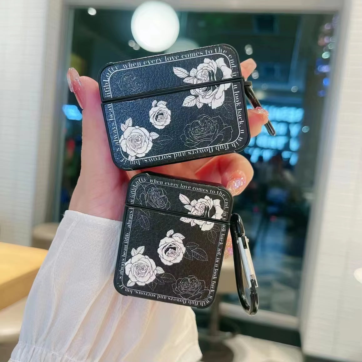 French Vintage Flower for Airpods Pro3 Protective Case Generation, Suitable for Apple Wireless Bluetooth Earphones Case
