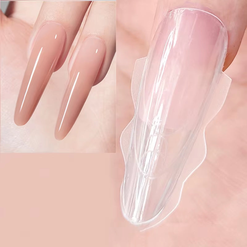 Sandwich Dual Nail Forms 180Pcs 15Size NEW 2025 Extensions-Dual Forms Coffin Almond Nail Forms Manicure Top Mold Bottom Mold