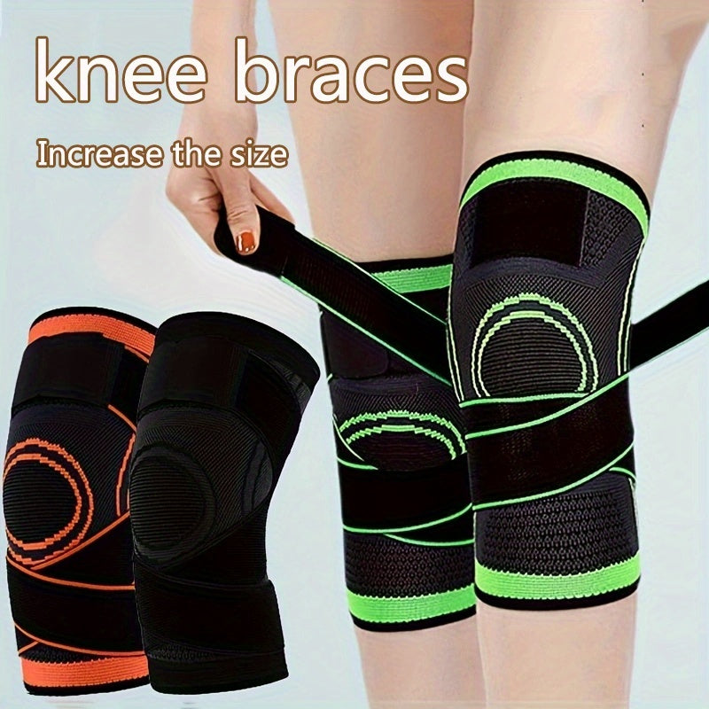 1pc Strap Knee Protector Sports Knee Support Adjustable Compression Breathable Joint Protection Sports Knee Protector Strap Compression Basketball Running Beauty Fashion