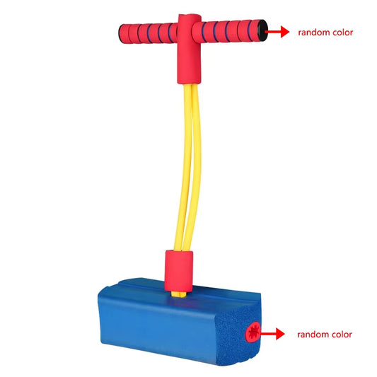 Children Growing Bounce Sense Training Stick Jumper Tall Foam Frog Toys Jumping Stilts Shoes Sport Outdoor Toys for Kids Gifts