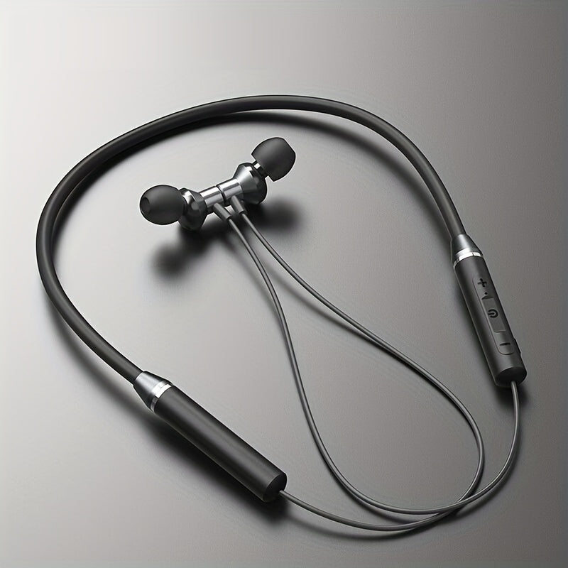 HE05 Neckband Wireless Headphones Hi-Fi Stereo Sound Sport Wireless Earphones Comfortable Wearing Wireless Headset Compatible with all mobile phones Can Be Used As A Birthday Gift Holiday Gifts