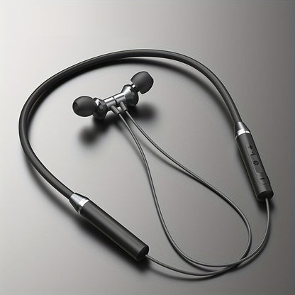 HE05 Neckband Wireless Headphones Hi-Fi Stereo Sound Sport Wireless Earphones Comfortable Wearing Wireless Headset Compatible with all mobile phones Can Be Used As A Birthday Gift Holiday Gifts