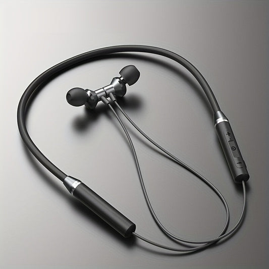 HE05 Neckband Wireless Headphones Hi-Fi Stereo Sound Sport Wireless Earphones Comfortable Wearing Wireless Headset Compatible with all mobile phones Can Be Used As A Birthday Gift Holiday Gifts