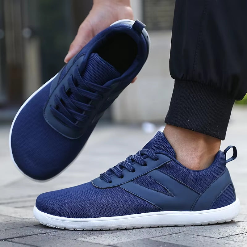 Mesh Barefoot Shoes Men'S Wide Toe Minimalist Sneakers Lightweight Breathable Casual Shoes Designer Running Shoe Casual Sneakers