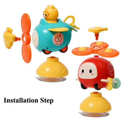 Suction Cup Spinner High Chair Baby Toys 6 12 Months Rotating Rattle for Bath Shower Educational Montessori Game 1 2 3 Years