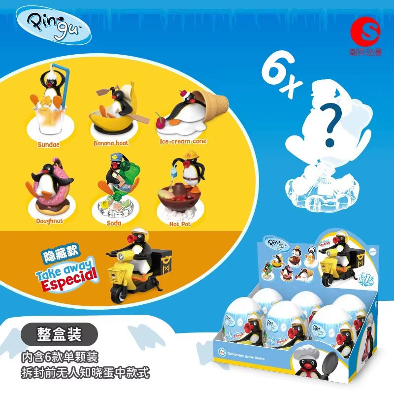 Anime Pingu Gashapon Blind Box Cute Surprise Mystery Boxes Figures Model Toys Cartoon Kawaii Desktop Decor Accessories Kid Gift