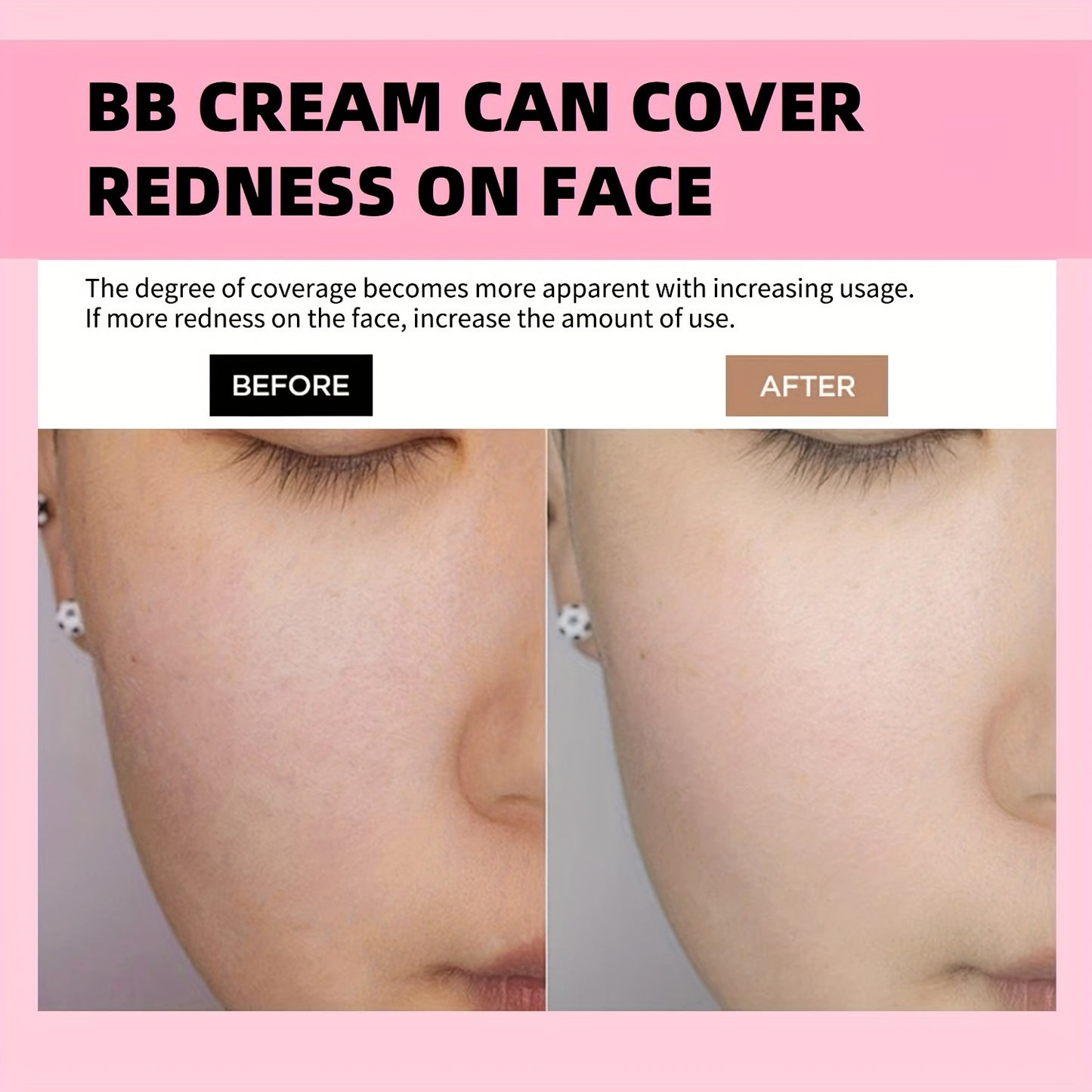 Mushroom Head Foundation BB Cream - Full Coverage, Long-Lasting Moisturizing Concealer for All Skin Types, Natural Nude Finish with Floral Packaging, Longlasting Foundation | Artistic Packaging | Vibrant Design Beauty Fashion