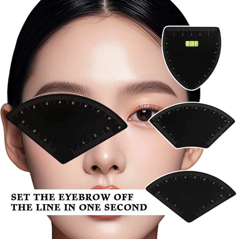 Aluminum Alloy Fast Drawing Eyebrow Design Ruler Microblading Mapping Tool Shaping Permanent Makeup Drawing Guide Ruler Tattoo