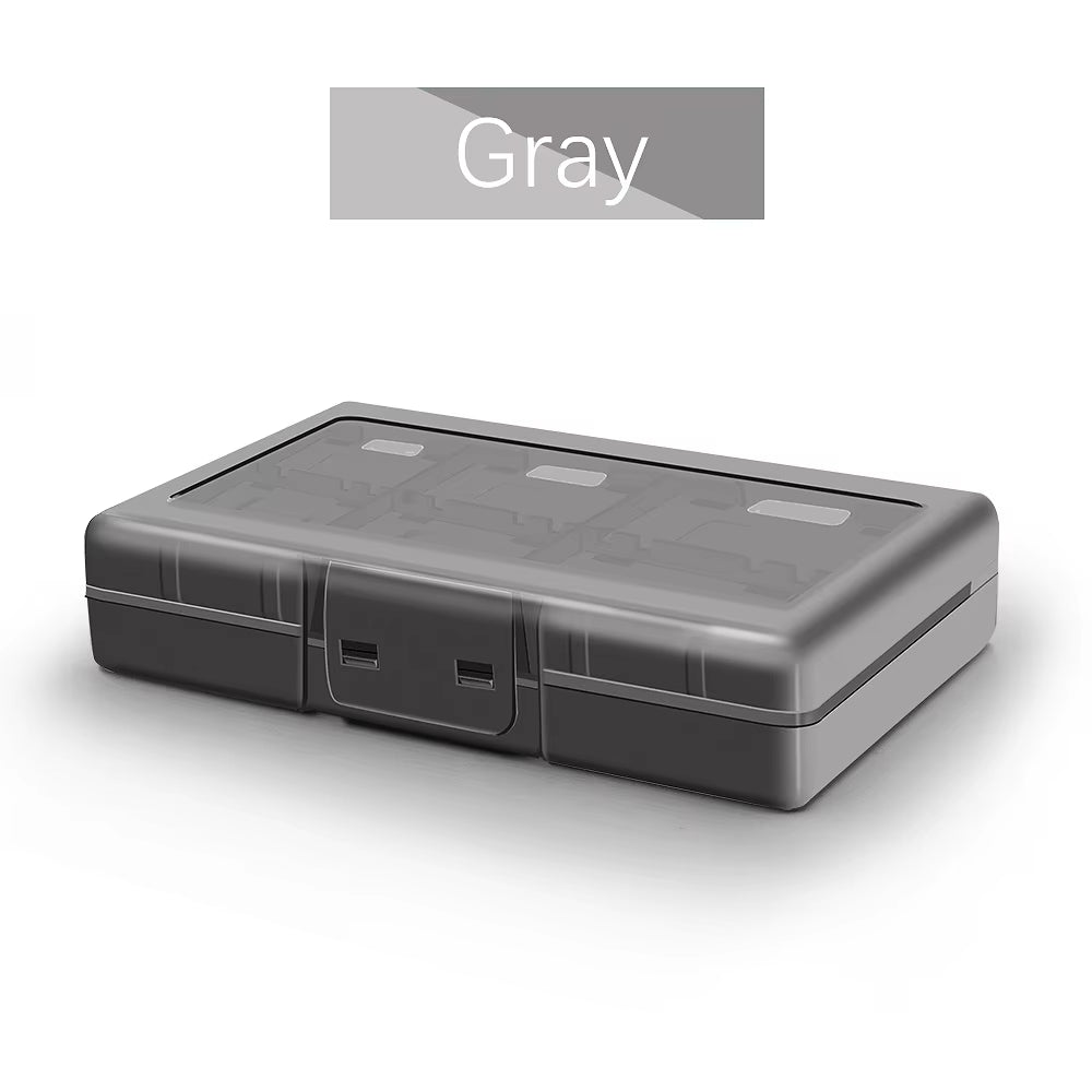 With Logo 24 in 1 Game Card Hard Case for Nintendo Switch Oled Portable Storage Box Ns Lite Protective Cover Travel Accessories