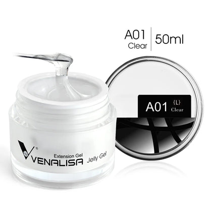 50Ml TPO FREE Rose Pink Jelly Gel Extension Nail Salon Professiona Used Self Leveling Transparent Gel Nail Gel Polish
