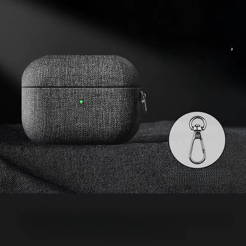 Cloth Grain Case for Airppods Pro 2 Case for Airpods 4 3 Airpods Pro Cover Bluetooth Earphone Accessories Protect Machine ﻿