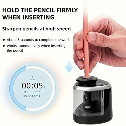 Electric Pencil Sharpener Desktop Automatic Office Stationery Beauty Fashion