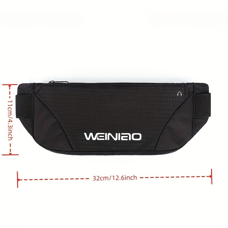 Adjustable Waist Pack with Zipper Closure - Heavy-Duty Outdoor Running, Hiking, Cycling Backpack - Extended Strap (25.59-55.12inch) - Large Capacity Belly Button Bag for Travel, Gym, Everyday Use - Multi-Color Options (Yellow