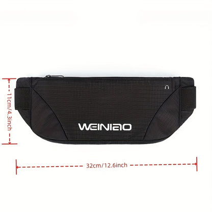 Adjustable Waist Pack with Zipper Closure - Heavy-Duty Outdoor Running, Hiking, Cycling Backpack - Extended Strap (25.59-55.12inch) - Large Capacity Belly Button Bag for Travel, Gym, Everyday Use - Multi-Color Options (Yellow