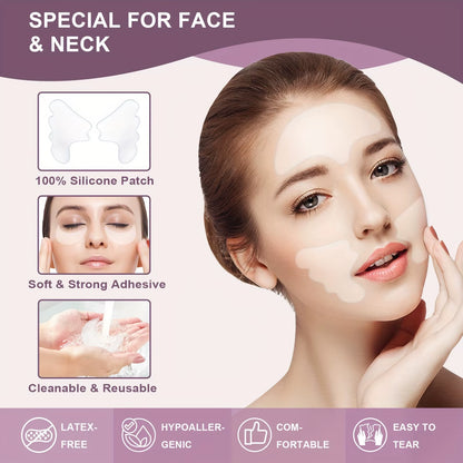 Silicone Face & Neck Lift Patches anti Rimpel Pads Wrinkle Removal Sticker Face Forehead Neck Eye Sticker Pad Lifting Care