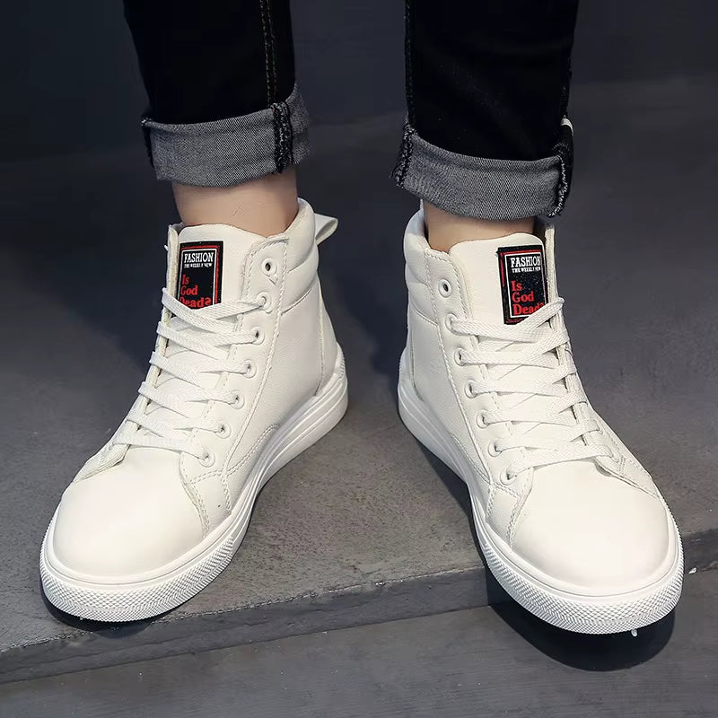 2025 New Breathable Soft Sole Men'S Casual Sports Shoes Korean Fashion Student Jogging Shoes Youth Board Shoes