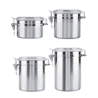 Coffee Container Stainless Steel Vacuum Sealed Coffee Beans Storage Jar for Home Kitchen 800/1100/1450/1800Ml Optional