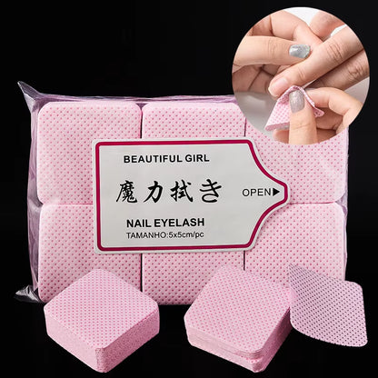 NEW 300PCS Lint Free Nail Wipes Nail Equipment Cotton Pads Lint-Free Napkins for Manicure Cotton for Fluffy Nails Nail Cleaner