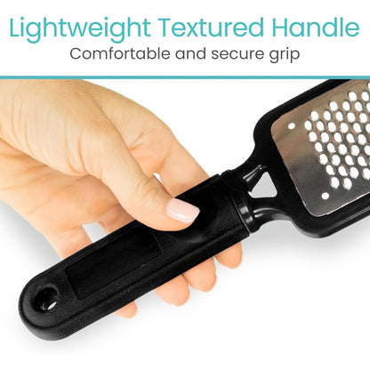 3pcs Foot Files, Feet Scraper for Dead Skin, Heel Grater, Callus Remover Scrubber Tool, Rasp for Cracked Heels - Stainless Steel Pedicure Filer for Men & Women, Use on Wet or Dry Skin Beauty World Shop