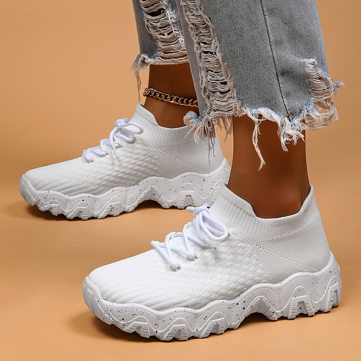 Thick Sole Shock Absorption Octopus Sneakers, Mesh Breathable Non Slip Running Shoes, Wear Resistance Sport Shoes For Running Walking Jogging Beauty World Shop