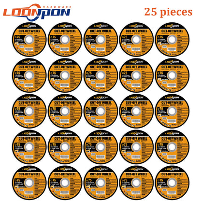 5-50PC 75Mm Resin Cutting Disc Grinding Metal Wheel Cut off Blade for Angle Grinder Metal & Stainless Cutting