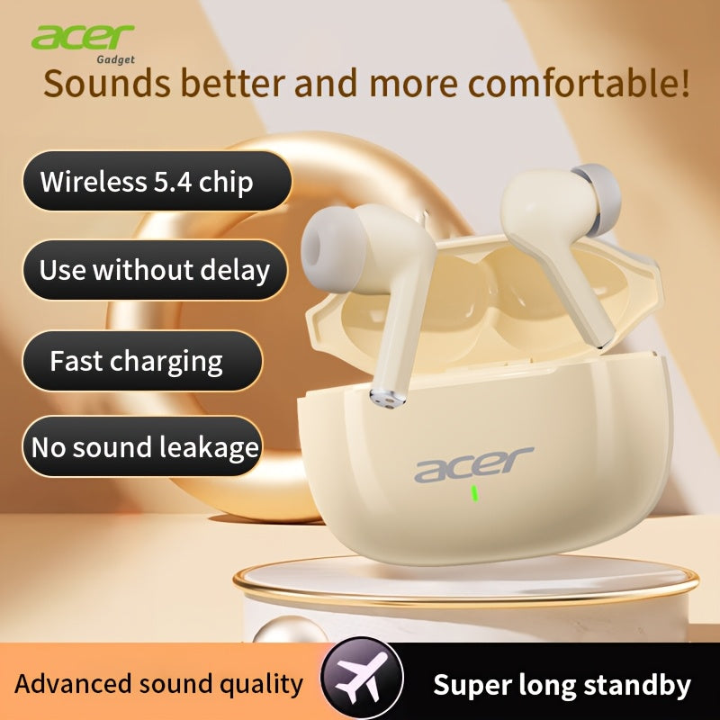 Acer OHR504 Mini Sport Wireless Earbuds - Wireless Stereo, In-Ear Noise-Canceling Headphones, Extended Battery Life, Universal Fit for Both Genders, Newest Version