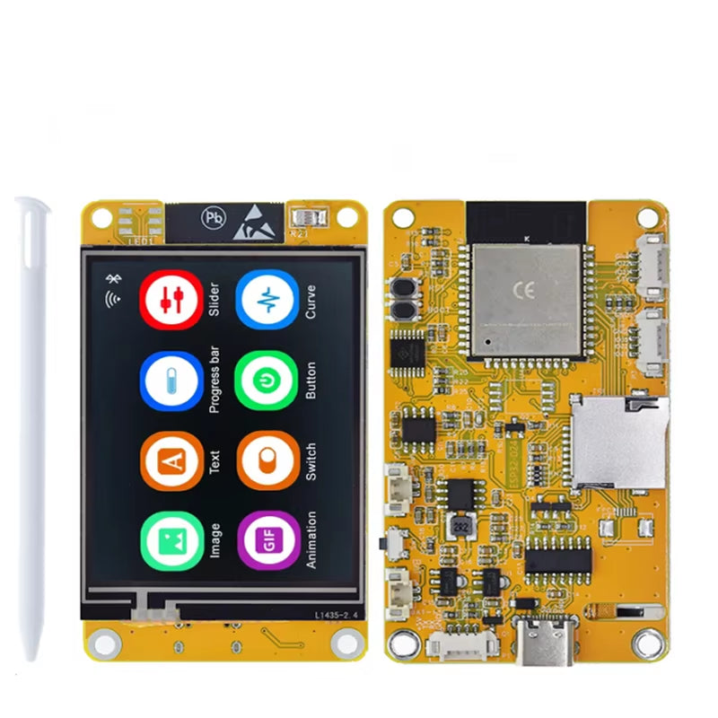 ESP32 LVGL Wifi&Bluetooth Development Board 2.4 Inch LCD TFT Module 240*320 Smart Display Screen with Touch WROOM