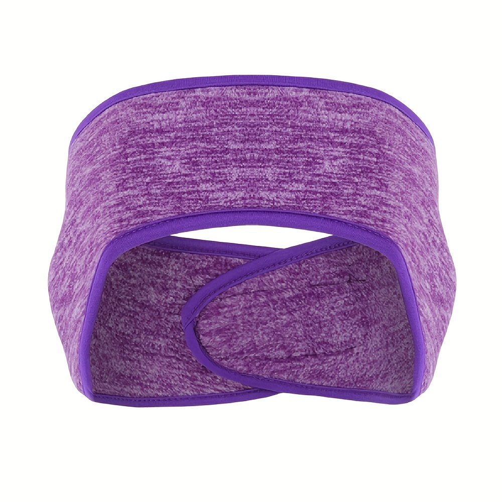 Winter Fleece Headband, Sport Earmuffs, Windproof Stretchy Ear Covers, Ski Workout Sweatband, Thermal Moisture Wicking Sport Headbands - For Men & Women - For Winter Sports & Outdoor Activities - Perfect Gift for Cold Weather Beauty World Shop