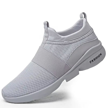 2024 Men Casual Shoes Sneakers Fashion Loafers Comfortable Mesh Mens Shoes Footwear Lightweight Walking Shoes White Size 46