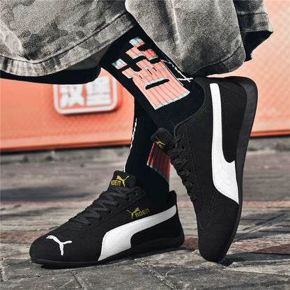 The Genuine Leather Lightweight Soft-Soled Forrest Gump Sneakers Are Fashionable and Versatile Low-Top Sports and Casual Shoes