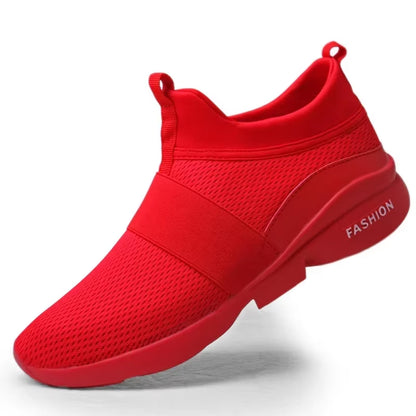 2024 Men Casual Shoes Sneakers Fashion Loafers Comfortable Mesh Mens Shoes Footwear Lightweight Walking Shoes White Size 46
