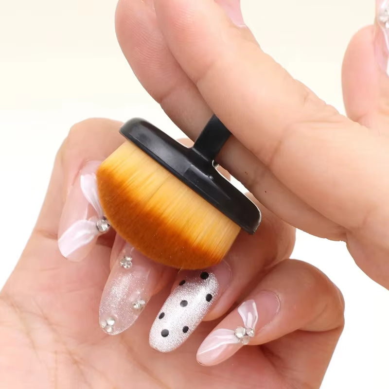 Professional Nail Dust Brush Art Brush Remove Gel Polish Powder Cleaning Tool Beauty Accessories Soft Bristles Portabl Salonl