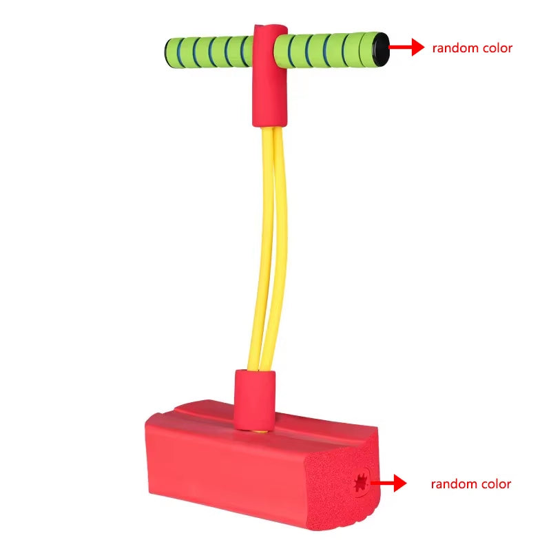 Children Growing Bounce Sense Training Stick Jumper Tall Foam Frog Toys Jumping Stilts Shoes Sport Outdoor Toys for Kids Gifts