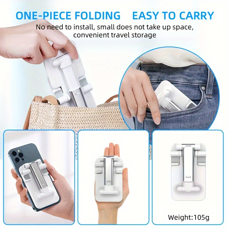 2PCS Portable Retractable Phone Stand Compatible With All Phones, 2 Colors Available Beauty Fashion