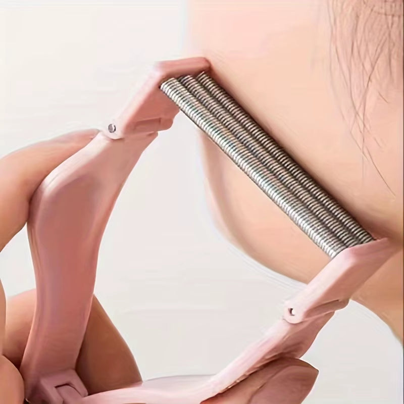 1Pcs Handheld Facial Hair Epilator Safe Spring Roller Women Facial Hair Removal Epilator Face Care Massager Beauty Epilator Tool