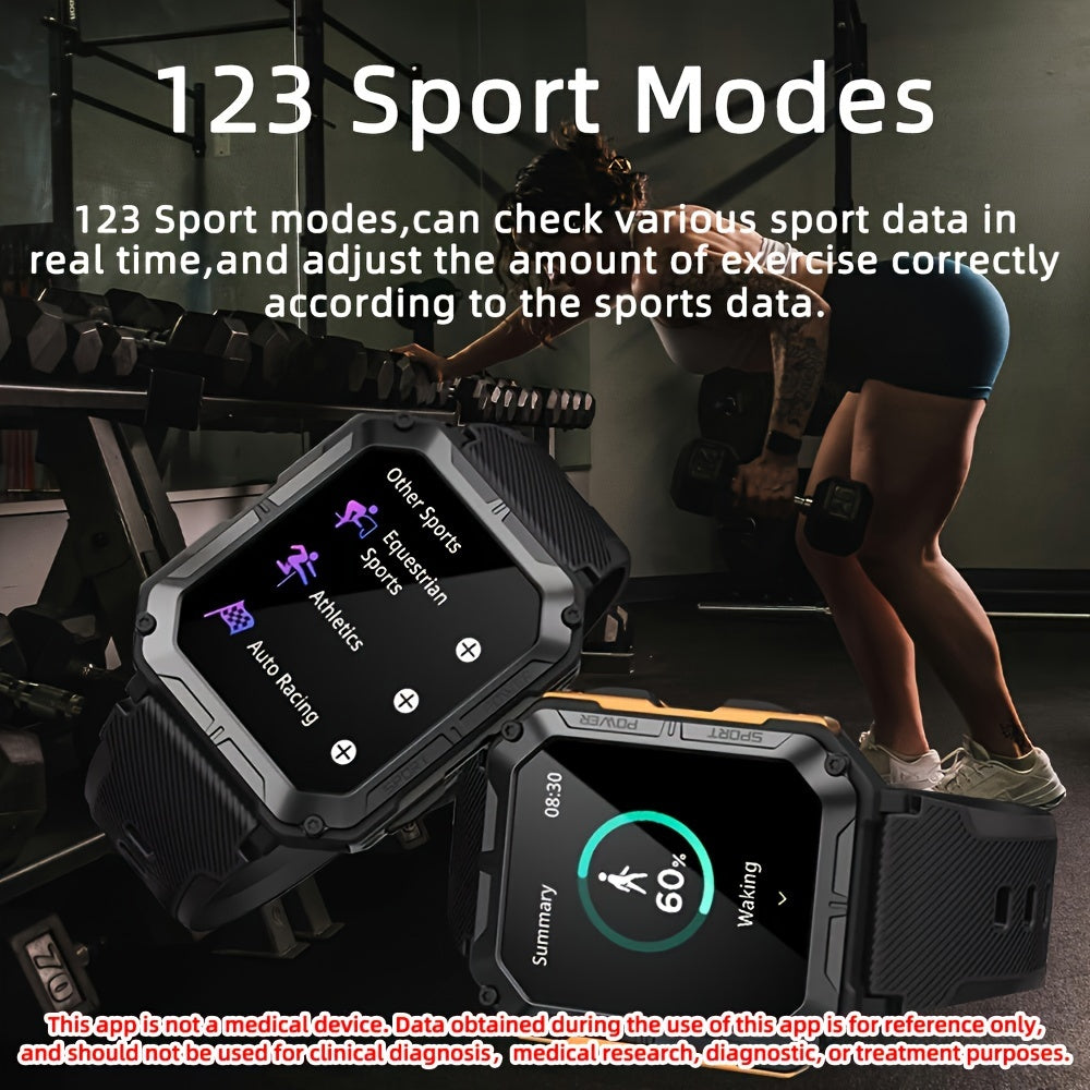 SENBONO Rugged Smartwatch for Men - Advanced Sport Tracker with Seamless Wireless Calls, Health & Fitness Monitor, Step, Calorie & Sleep Tracker - Compatible with iPhone & Android Beauty World Shop
