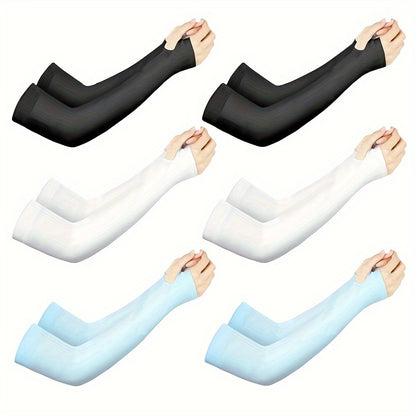 [6pairs Cooling Arm Sleeves Compression] 3pairs/6pairs Arm Sleeves for Kids Arm Sleeves for Boys Girls Sun Protection Cooling Sleeves Youth Sport compression Sleeves Beauty World Shop