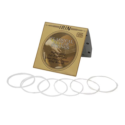6 Pcs Nylon Classical Guitar Strings Set - Black Clear Silver Plated Copper Wound - Guitarra Strings - Guitar Accessories