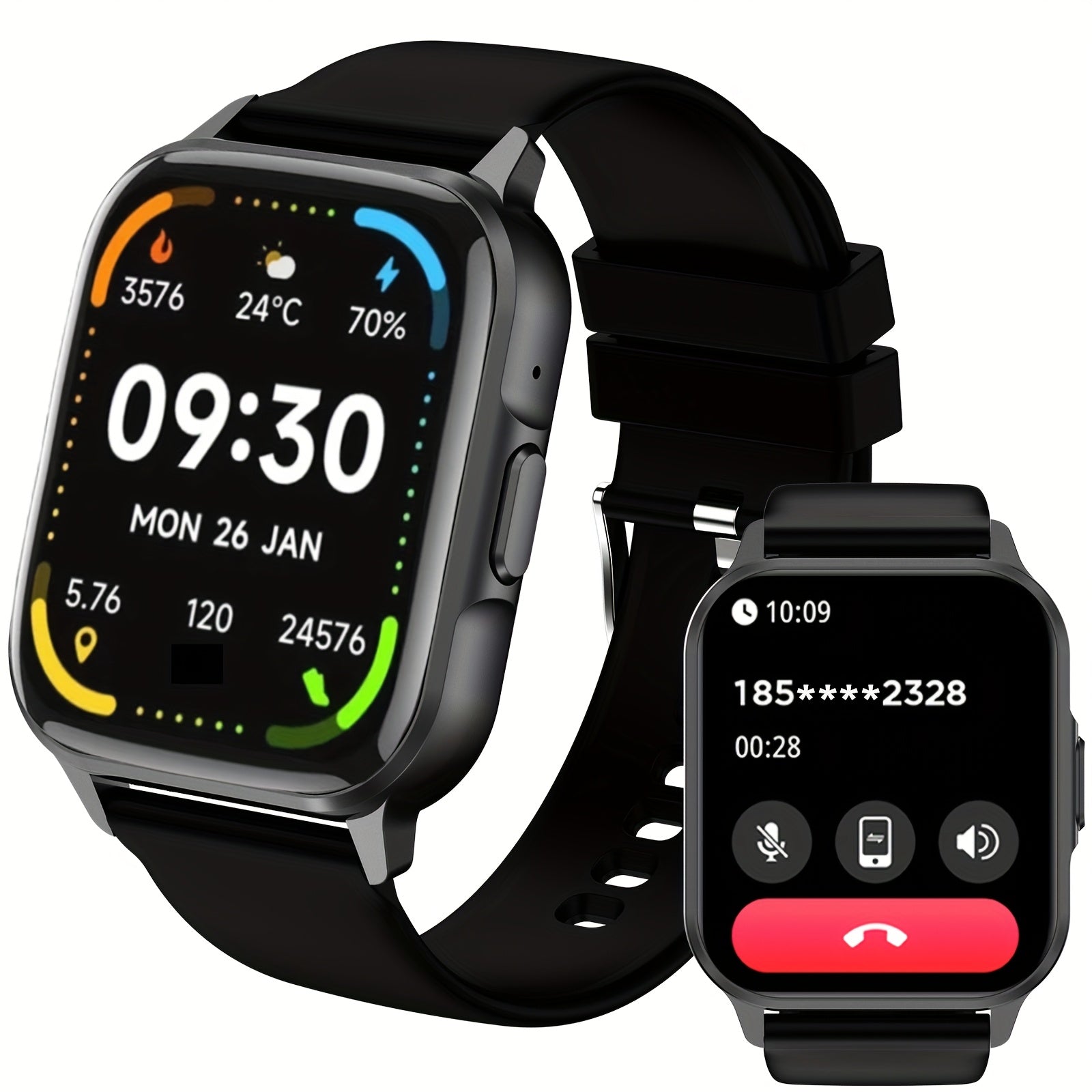 2025 New Smart Watch Men Full Touch Screen Sport Fitness Watch IP67 Waterproof Wireless Call Smartwatch Men+box for Android iPhone Beauty World Shop