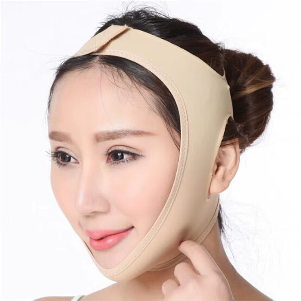 Elastic Face Slimming Bandage V Line Face Shaper Women Chin Cheek Lift up Belt Facial Massager Strap Face Skin Care Tools Beauty