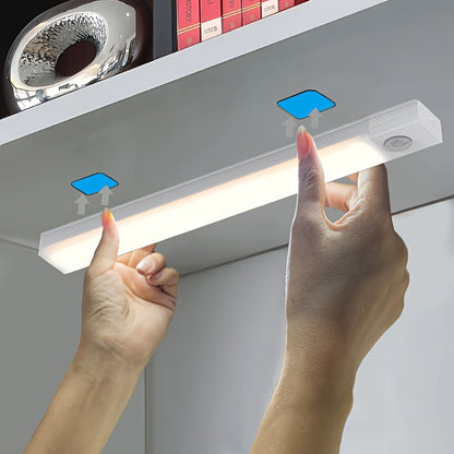 Rechargeable Motion Sensor LED Light Strip with Human Body Detection, Magnetic Adhesive & USB-Powered Smart Lighting - Cordless Floor/ Ceiling/ Wall Light for Kitchen, Wardrobe, Stairs, Hallway - Energy-Efficient LED Tube Lig Beauty Fashion