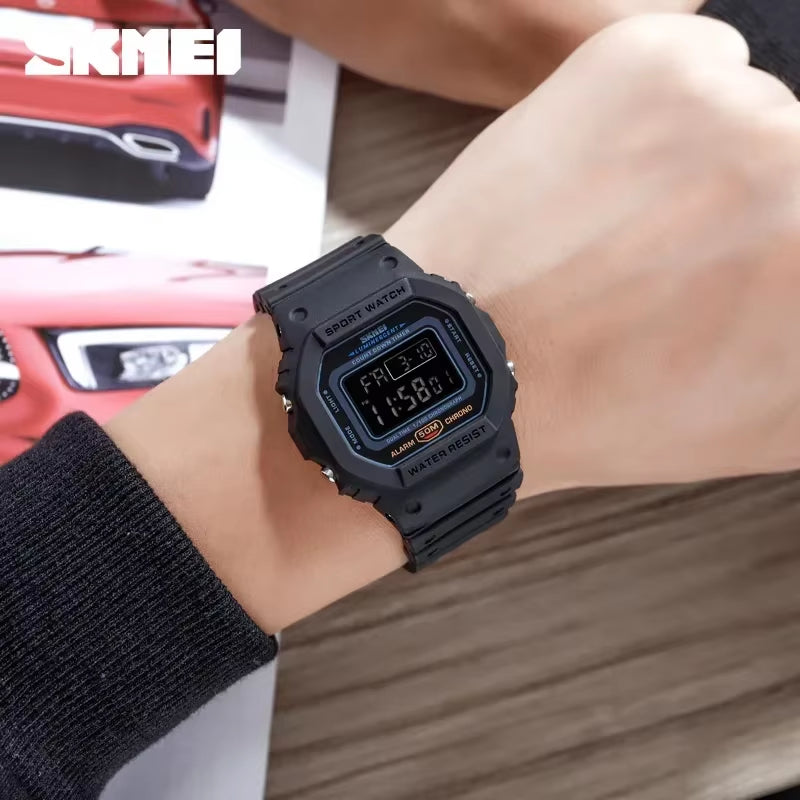 1628 Luxury Digital Men Watches Sports Waterproof Electronic Mens Wristwatches Military Back Light Clock 1988 Reloj Hombre