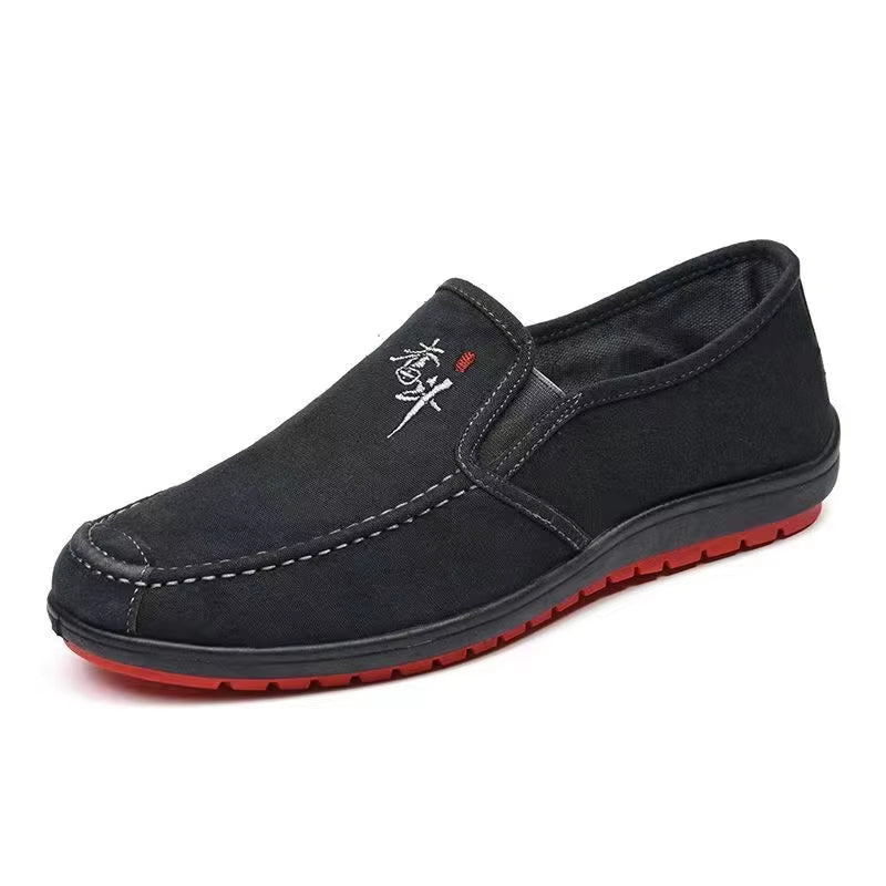 Men'S Spring anti Slip and Wear Resistant Work Shoes Soft Soled Comfortable Single Shoes Fashionable and Versatile Casual Shoes