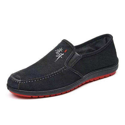 Men'S Spring anti Slip and Wear Resistant Work Shoes Soft Soled Comfortable Single Shoes Fashionable and Versatile Casual Shoes