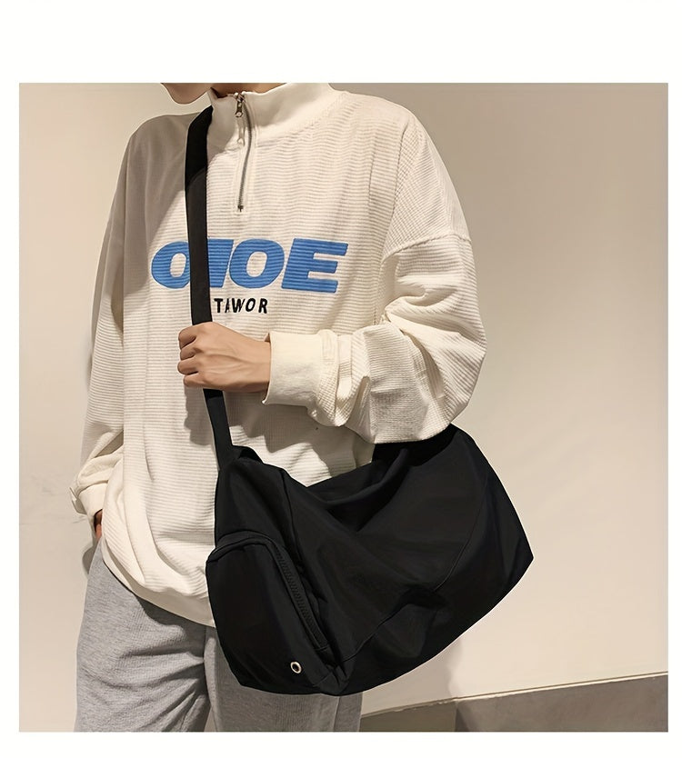 Men's Large Sling Bag, Sport Travel Shoulder Bag, Crossbody Bag For Hanging Out & Daily Commute Beauty World Shop