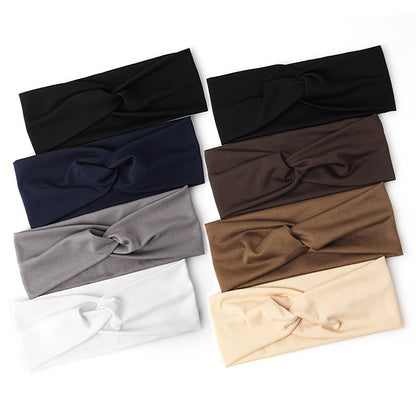 [Elastic Hair Band] 1pc Elastic Sweat Absorbent Hair Band for Yoga Gym Sport