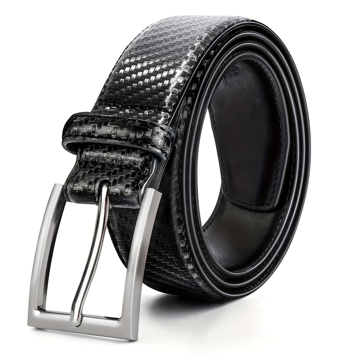 [Classic Men's Leather Belt] Classic & Fashion Men's Leather Belt | Single Prong Buckle for Jeans, Pants, Work & Business - Gift for Dad & Husband Beauty Fashion